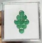 Loose Natural Emerald 5.5x5.5 mm Round Lot-Emerald Round Cut Green Emerald Round