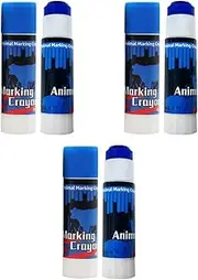 Cattle Marking Pencils, Clearly Visible Color Drawing Accessories, Labeling Pin, Farm Marker Pen for, Cows, Blue 12Pcs