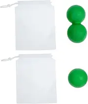 FRCOLOR 1 Set Peanut Massage Balls Lightweight Muscle Relaxing Tool for Full Body Relief Portable Fitness Equipment with High Grade Tpe for Neck Shoulders Legs and Back