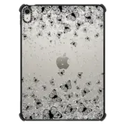 iPad Air 11-inch (M2/M3) iPad Impact Case Black Butterflies and Silver Sparkles Burst