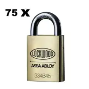 75 x Lockwood Padlocks Keyed Alike keys High Security Padlock 334B45/125