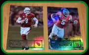 ARIZONA CARDINAL LOT OF 2 DIFFERENT XTRA POINTS CARSON PALMER & ROBERT NKEMDICHE