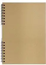 Silvine Twin Wire Kraft Sketch Book, A4 Size, 40 Sheets