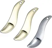 WOONEKY Sturdy Zinc Alloy Makeup Spatula 3pcs Eye Mask Skincare Tool Compact Easy to Carry