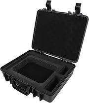 Water Proof Hard Case Fits Mini Dish Kit, Mini Case with 6.5FT USB C to DC Power Cable and Precisely Cut EVA Foam, Suitable for Mini, Kickstand, Pipe