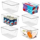 Clear Storage Bins with Lids Stackable - Large Plastic Containers for Pantry