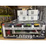 台灣現貨 玩具車 兒童玩具車 合金模型玩具車 迴力車 FU5304 貨櫃車 貨櫃車玩具 交換禮物 貨櫃車模型 慣性車