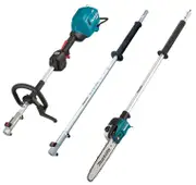 Makita UX01GZ06 - 40V Max Multi Function Powerhead (Tool Only) + Extension Pole + Pole Saw Attachment