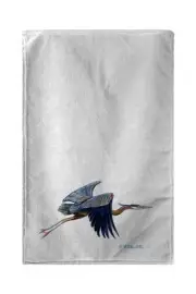 Betsy Drake Eddie's Blue Heron Kitchen Towel