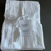 Williams Sonoma Italian Washed Linen Table Throw 50”x50” #6758