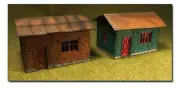 Bachmann HO 2 Wooden Cottages Laser-Cut Wood Kit pkg(2) 39101