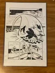 original comic art Shark Art Jason Gonzalez