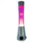 Lava Motion Bluetooth Speaker Lamp Silver Pink White