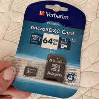 在飛比找蝦皮購物優惠-Verbatim 64GB 高速記憶卡 含轉卡