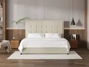 My Style Framed Headboard & Standard Base - Super King / Batiste Nougat / Standard Base