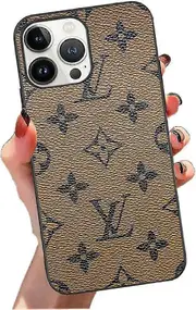 Designer Luxury Iphone 13 Pro Max Case For Women, Classic Style Pu Leather Cover Slim Fit & Ultra Phone Case Compatible With Iphone 13 Pro Max 6.7 Inc