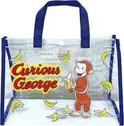 [アイプランニング] Eye Planning Curious George Gusseted Lesson Bag, Blue, W 14.0 x H 9.8 x D 5.1 inches (35.5 x 25 x 13 cm), K3115B