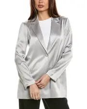 Lafayette 148 New York Welt Pocket Blazer s Grey