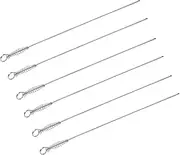 6Pcs Stainless Steel BBQ Skewers Grilling Sticks for Outdoor Barbecue Durable Reusable High Temperature Resistant Dishwasher Safe Skewers for Meat and Vegetables