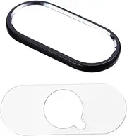 LIGIGWASH Black Scratchproof Metal Camera Lens Protector Ring with Clear Film Compatible with Iphone Xs Max Xs Durable Lens Protective Ring for Enhanced Wear Resistance