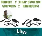 BUNDLE! (2) Bliss Adjustable Hammock Tree Straps Multi-Loop Suspension Systems