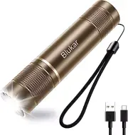 Blukar Flashlight Rechargeable,2000L High Lumens Flashlight, Super Bright Small