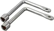 2pcs Elevator Door Keys Wrench Set Universal Triangular Key Socket Multi-Functional Wrench Compatible With Electrical Cupboard Elevator Hand tool accessories
