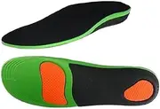 [Generic] Arch Support Shoe Inserts Women & Men, Insoles Orthotic Inserts for Flat Feet, Cushioning Shoe Insoles for Foot Pain,Plantar Fasciitis Insoles Relief (Dark green, 40-45#)