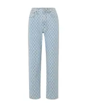 Plaid jeans 25 Blue