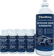 Outdoor Odor Eliminator | Outside Dog Urine Enzyme Cleaner – Powerful Pet, Cat, Animal Scent Deodorizer | Professional Strength for Yard, Turf, Kennels, Patios, Decks (10-2oz Shots with Halo Sprayer)
