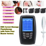2-in-1 TENS EMS Machine Massager Electric Acupuncture Muscle Pain Relief 6 Pads