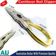 Cantilever Half Gold Podiatrist Heavy Duty Ingrown Thick Toenail Cutter Nippers