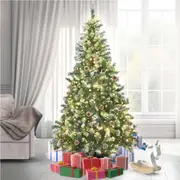 Christabelle LED Christmas Tree 2.7m Pre Lit with Pine Cones Xmas Decoration