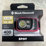 Black Diamond Spot 400 Headlamp, Ultra Pink New Includes Batteries