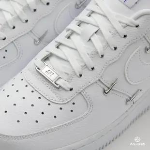 【NIKE 耐吉】Air Force 1 07 LX 女鞋 白色 AF1 四勾 銀色小勾 立體 運動 休閒鞋 CT1990-100