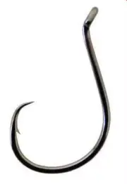 Gamakatsu 221418-8/0 Black Octopus In Line Point Circle Hooks 6CT
