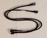 2 Pack MiniSAS HD Cable SFF-8643 to SFF-8643 Cable, 23 inches/12G, New