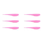 2x 3PK 7In Rapala Crush City The Jerk Soft Plastic Minnow Lures - Bubblegum UV