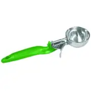 Thunder Group SLDS012L 2-2/3 oz Ergonomic Grip #12 Green Handle Disher