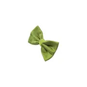Mens Light Green Plain Coloured Checkered Bow Tie