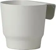 WeiLaiKeQi Fence Planter with Drainage, Suitable for Garden Use, White, 18cmx13.5cm