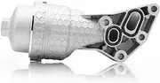 26300-3LAA0 Aluminum Engine Oil Cooler Oil Filter Housing with Filter Seal Compatible with Hyundai Palisade 2020-2024 Genesis G80 2017-2020 Kia Telluride 2020-2024 Sorento Cadenza Sedona 2017-2021
