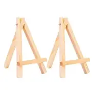 10 Pcs 5 Inch Mini Wood Display Easels Small Wooden Artist Easel Natural Wood
