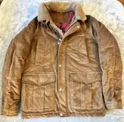 NWT Robert Graham Corduroy Brown Ranch Jacket Coat Size Small MSRP $495