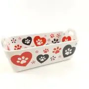Temp-tations Pawfetti Loaf Pan 8-3/4" x 4-1/2" x 3-1/2" Dog Cat Paw Prints Heart