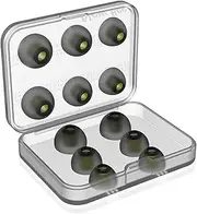 [6 Pairs] Earphone Tips New Bee 12pcs Premium Earbud (Green-Black)