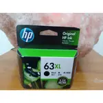 HP 63XL 原廠黑色高容量墨水匣 F6U64AA~DESKJET 2132/3630/3632