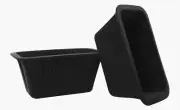 Set of 4 Ice block Molds EXTRA Large makes 8 lb bricks for ice baths Black