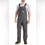 Carhartt Men's Rugged Flex Relaxed Fit Canvas Bib Overall 36x30 NWT