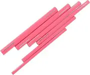 HAPINARY 6pcs Nail Art Styling Stick Tinplate Jars Custom Bracelet Clamps Fluffy Keychain Grippers Gel Tools Ring Sewing Machine Stack Crafts Scalding Sewing Machine Ring Hooks Metal Pink